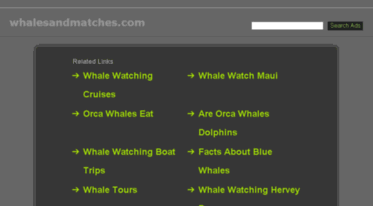 whalesandmatches.com