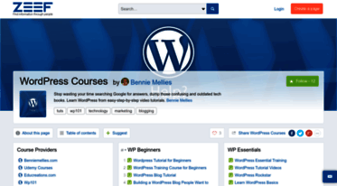 wordpress-courses.zeef.com