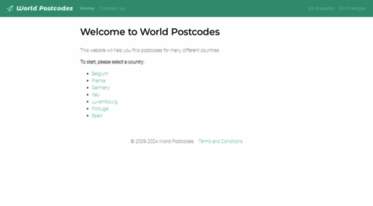 worldpostcodes.info