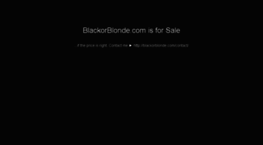 blackorblonde.com
