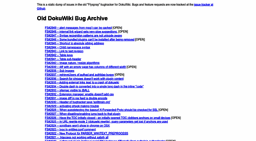 bugs.dokuwiki.org