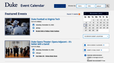 calendar.duke.edu