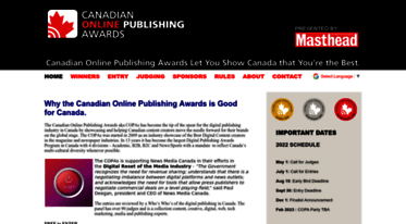 canadianonlinepublishingawards.com