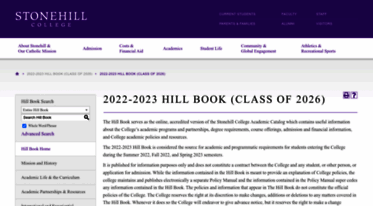 catalog.stonehill.edu