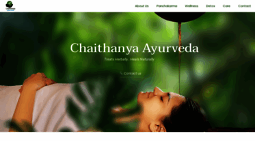 chaithanyaayurvedaretreat.com