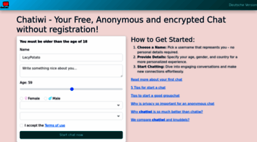 Get Chatiwi News ChatIwI Anonymous Chat Without Registration 