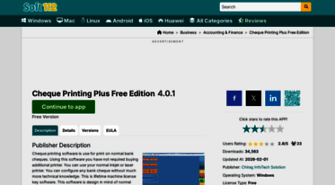 cheque-printing-plus-free-edition.soft112.com