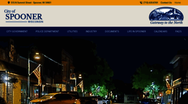 cityofspoonerwi.gov