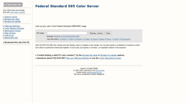 Federal Standard Paint Color Chart