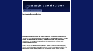 cosmeticdentalsurgery101.blogspot.com