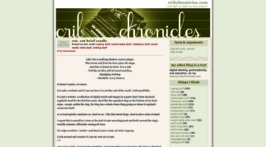 cribchronicles.com