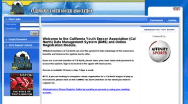 cysanorth.affinitysoccer.com