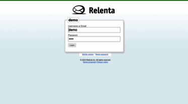 demo.relenta.com