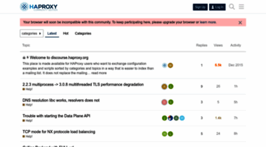 discourse.haproxy.org