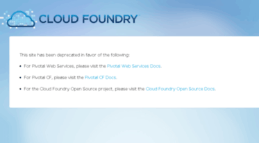 docs.cloudfoundry.com