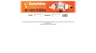 eaccess.sunshinelighting.com