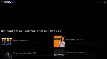 Bloggif - Free Photo editing and create animated GIF ONLINE!