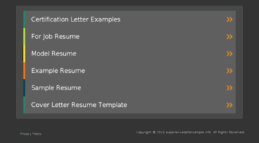 experiencelettersample.info