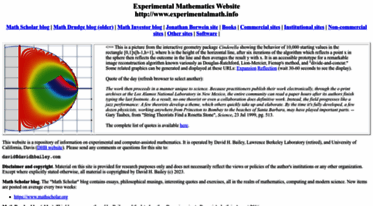 experimentalmath.info