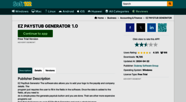 ez-paystub-generator.soft112.com