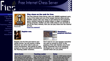 Free Internet Chess Server (FICS)