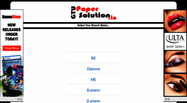 gtupapersolution.in