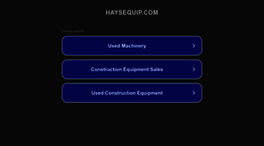 haysequipmentsales.com