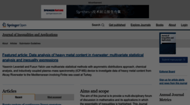 journalofinequalitiesandapplications.springeropen.com