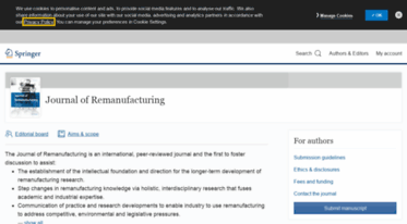 journalofremanufacturing.springeropen.com