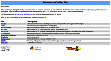 lists.state.tx.us