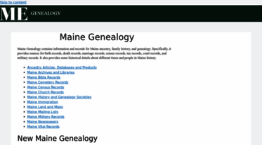 mainegenealogy.com