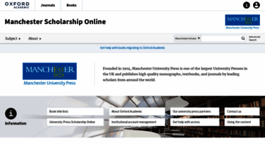 manchester.universitypressscholarship.com