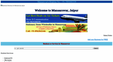 mansarovarjaipur.com