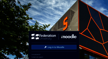 Get Moodle.federation.edu.au news | FedUni Moodle: Log in to the site