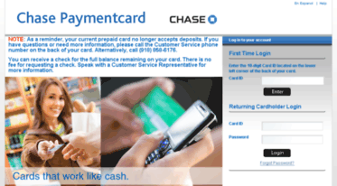 mychasepaymentcard.com