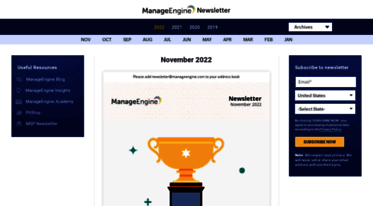 newsletter.manageengine.com