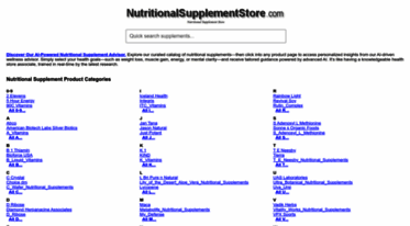 nutritionalsupplementstore.com