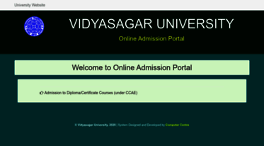 onlineadmission.vidyasagar.ac.in