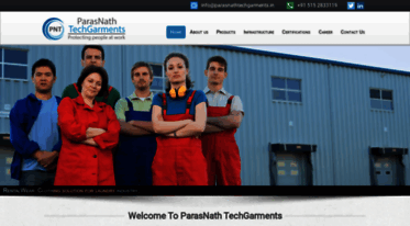 parasnathtechgarments.in