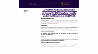 paws.wcu.edu