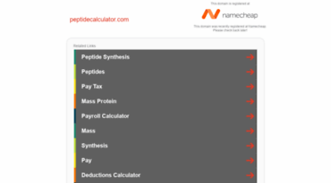 peptidecalculator.com
