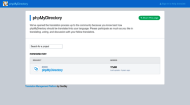 phpmydirectory.oneskyapp.com