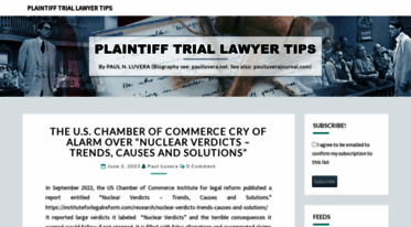 plaintifftriallawyertips.com