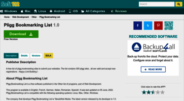 pligg-bookmarking-list.soft112.com