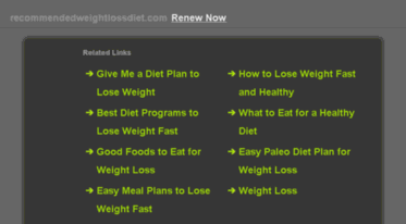 recommendedweightlossdiet.com