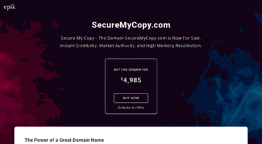 securemycopy.com