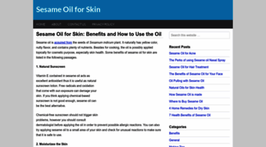 sesameoilforskin.com