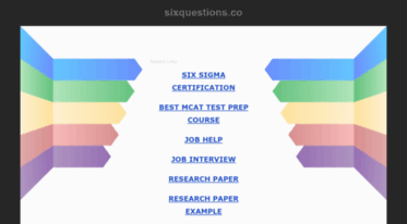 sixquestions.co