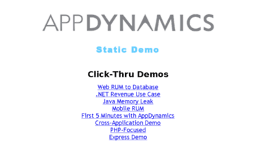 staticdemo.appdynamics.com