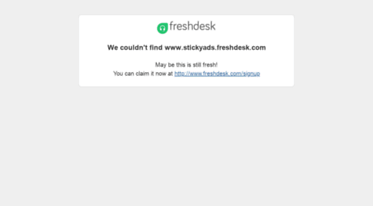 stickyads.freshdesk.com